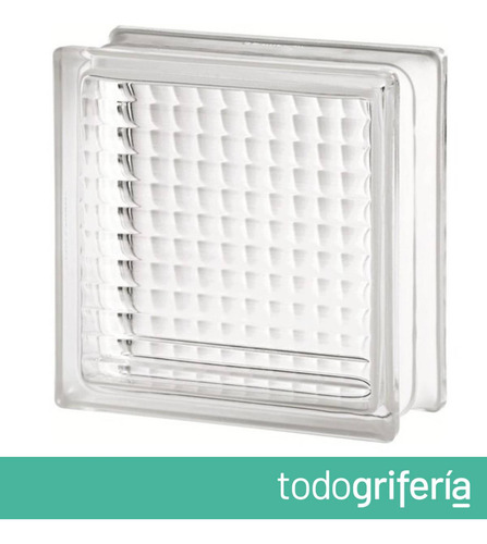 Ladrillo De Vidrio Vitroblock Bastón Cruzado Fino 19x19x8