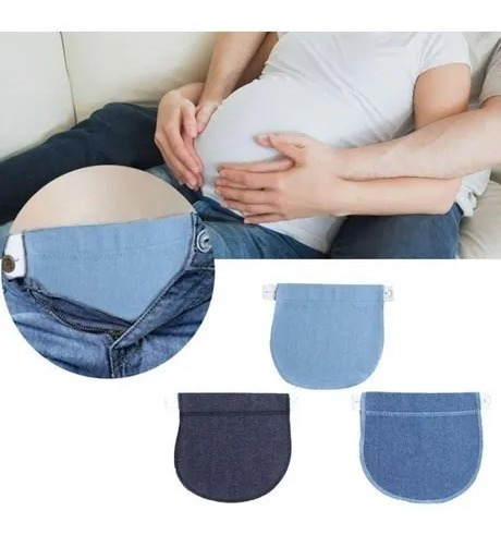 Pack 3 Extensores Pantalón Bandas Para Embarazo Maternidad C