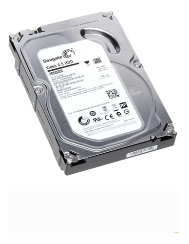 Disco Duro (seagate Video 2tb) Para Pc Y Dvr - 3.5 Plateado (Reacondicionado)