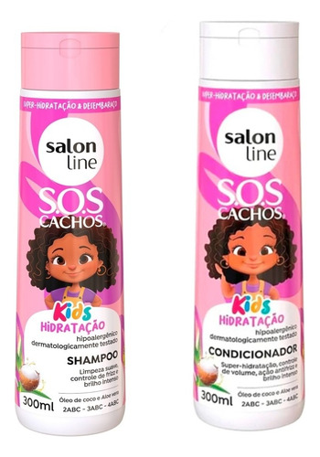 Pack Shampoo + Acondicionador Salon Line Kids Rizado 300ml