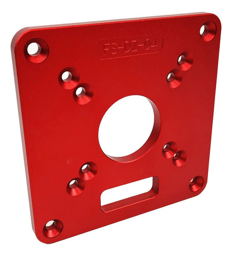 Placa De Inserción De La Mesa Del Router De Aluminio Rojo Re