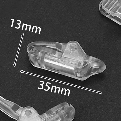 2 X 10 Uds Clips Para Lona Empuñaduras De Bloqueo Claro