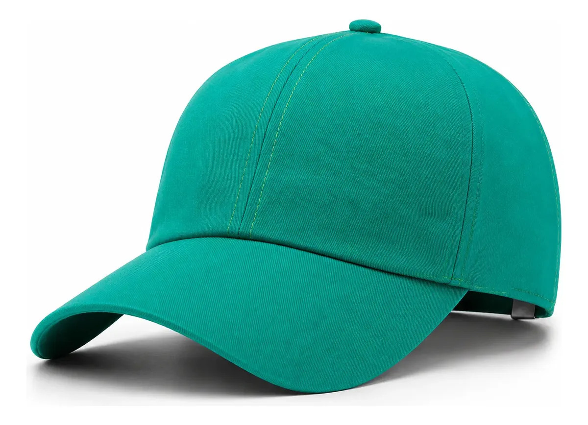 Boné Liso Unissex Ajustável Aba Curva Premium Casual Basebal Cor Verde Tamanho Único