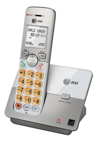 Teléfono AT&T EL51203 inalámbrico - color plateado