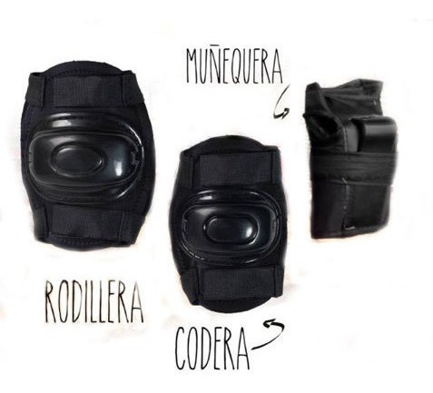 Set De Protecion Rodillera Codera Muñequera Rollers Jem 302v