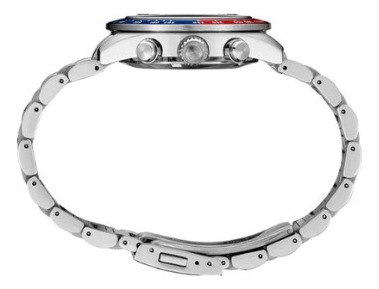 Relógio Seiko Masculino Prospex Speedtime Automatic Ssc947p1 Prateado Azul Dourado