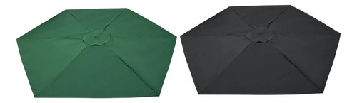 [ Sombrilla De 270 Cm, 2,7 Metros, 8 Varillas, Color Negro,