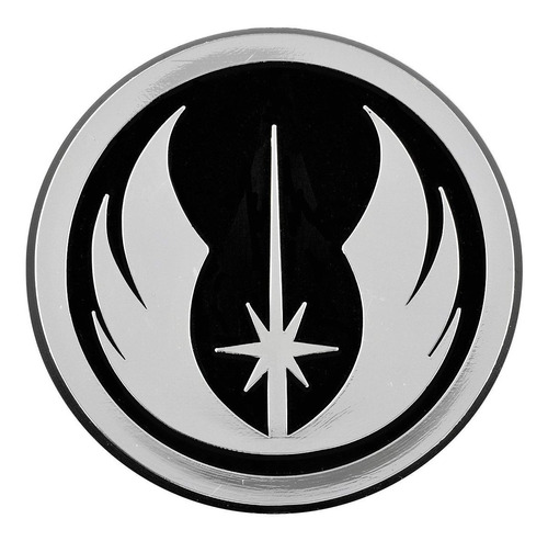 Sw Jedi Order Logo Plastic Auto Emblem [silver][3'' X 3'']