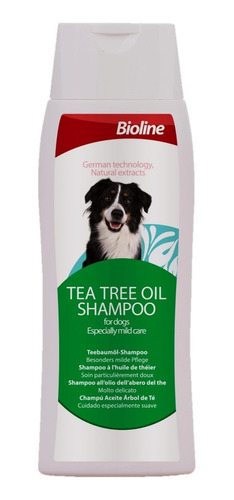 Shampo Bioline Perro Tea Tree Oil Suave Muy Brilloso Arbol T