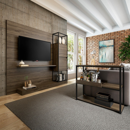 Centro De Entretenimiento Tv 60 Home Design Legno Negro Mate