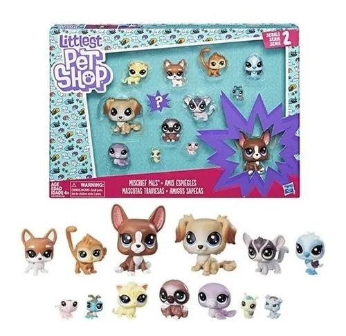 Set Littlest Pet Shop Mascota Traviesas X 13 Mascotas Hasbro