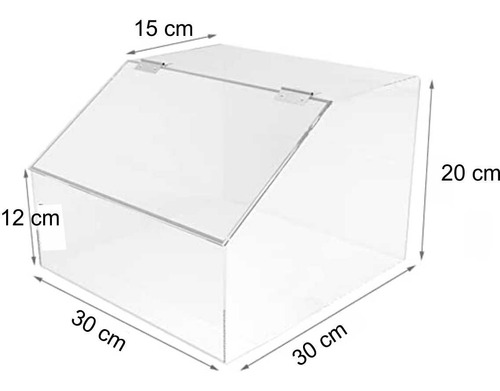 Caja Contenedor Acrilico Dulces Condimentos Cereales 