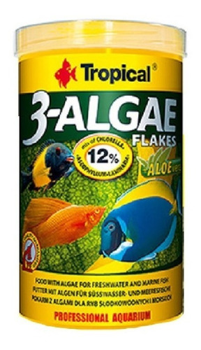 Alimento Premium Tropical 3-algae Flakes Peces Algas 20gr