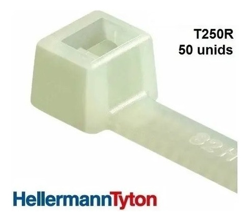 Abraçadeira Nylon 535x13,1mm Branco T250r - 50pçs Hellermann