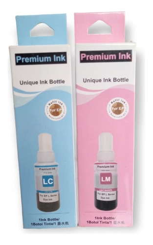 2 Tinta Litgh  Compatible Serie L210 L355 L555 L800 De 100ml