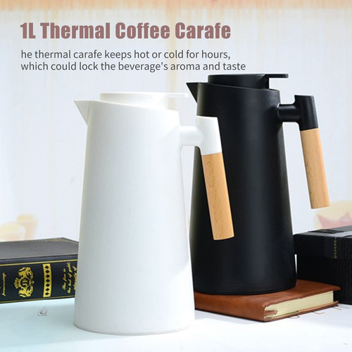 Jarra De Café Térmica De 1 L, Cafetera Al Vacío De Doble