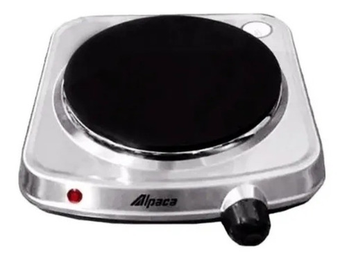 Imagen 1 de 3 de Anafe Electrico 1 Hornalla Alpaca Steel Cocina Acero Inox
