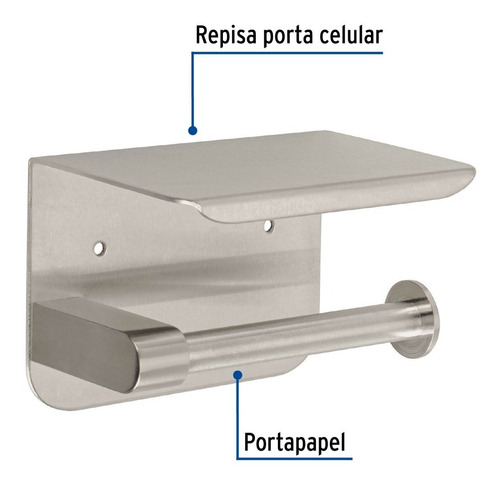 Portarrollo Satín Con Soporte Para Celular, Foset 46355