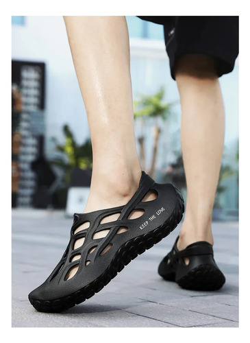 Sandalias Tipo Zueco De Playa Eva Para Hombre, Zapatos Casua