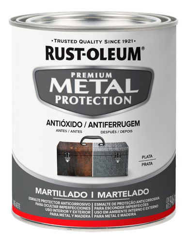 Esmalte Antióxido Metal Protection Rust Oleum Martillado 1lt