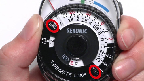 Imagen 3 de 5 de Fotometro Sekonic Analogico L-208 Twinmate P/ Luz Ambiente