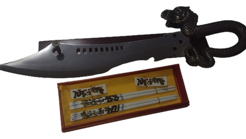 Daga Fuego De Dragon Curva Con Base Original Japonesa (Usado)