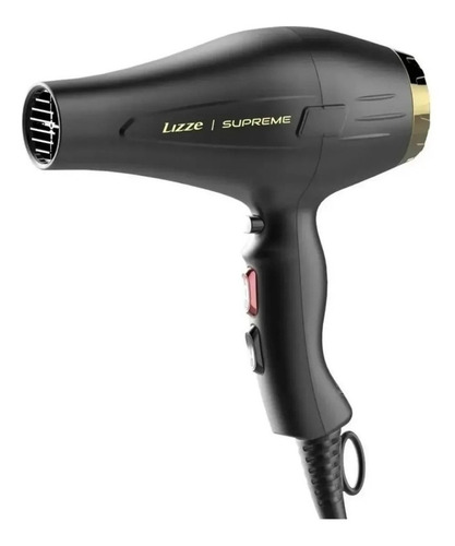 Lizze Supreme Secador de cabelo preto e dourado 127V