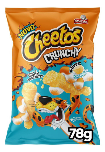 Salgadinho De Milho Crunchy White Cheddar Elma Chips Cheetos