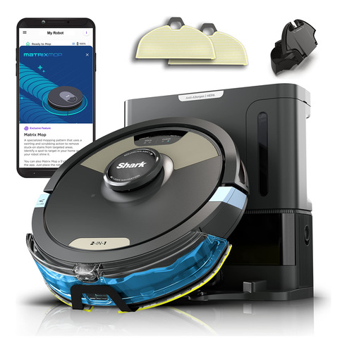 Aspirador E Esfregão Robô Shark Matrix Plus 2 Em 1 Com Sonic
