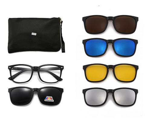 Imagen 8 de 10 de Lentes Oftalmológicos 5 Micas Intercambiables Mod 2335a
