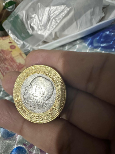 Moneda Veinte Pesos José Maria Morelos