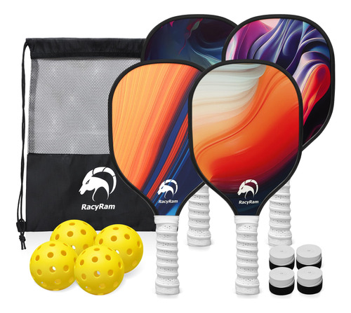 Set De Pickleball Racyram Palas De Madera Bolas Accesorios Y