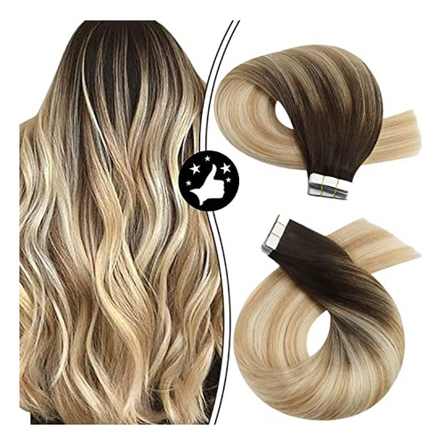 Moresoo Cinta En Extensiones De Pelo Balayage Marrón Ycc6k