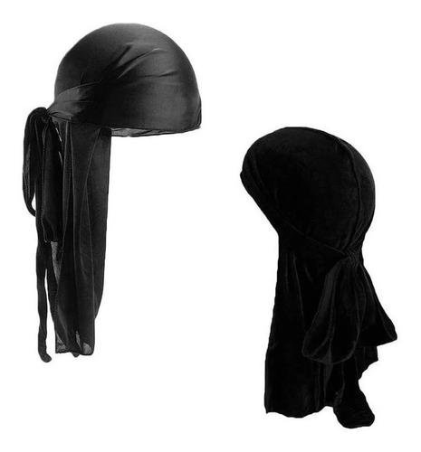 Durag Touca Bandana Smooth & Thick Cor Preto