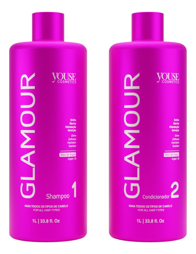 Kit Zap Me Leva + 2x1lt + Kit Glamour 2x1lt +