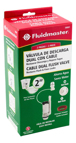 Válvula Descarga Wc Dual 2  Fluidmaster