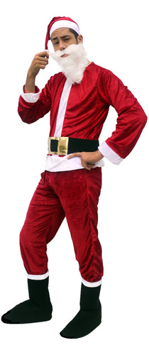 Traje Disfraz De Santa Claus Deluxe Para Adulto Navidad