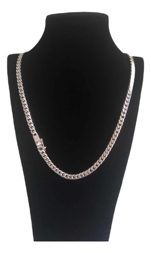 Collar Cadena Enchapada En Plata Hombre