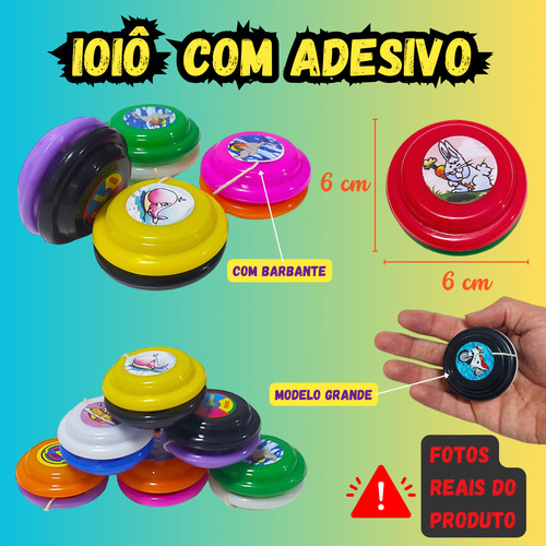 30 Ioiô Grande Coloridos Lembrancinha Brinquedo Infantil