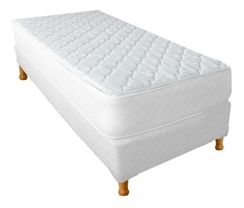 Sommier Acuario Suavity 1 1/2 plaza de 190cmx90cm  blanco