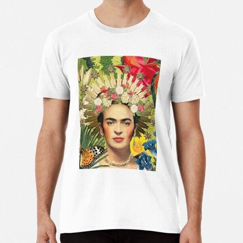 Remera Camiseta Clásica Frida Kahlo Corona Algodon Premium