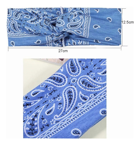 6pcs Bohemias Banda Elástica Diadema Mujer Cabello Turbante
