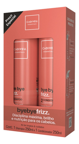 Kit Cadiveu Essentials Bye Bye Frizz Shampoo + Condicionador