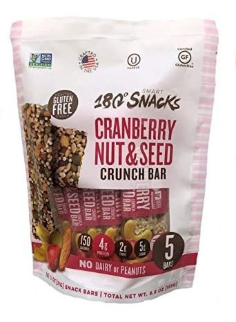 180 Snacks Fruit Nut & Seed Crunch Bar 1 Pack, 5 Snack Bars