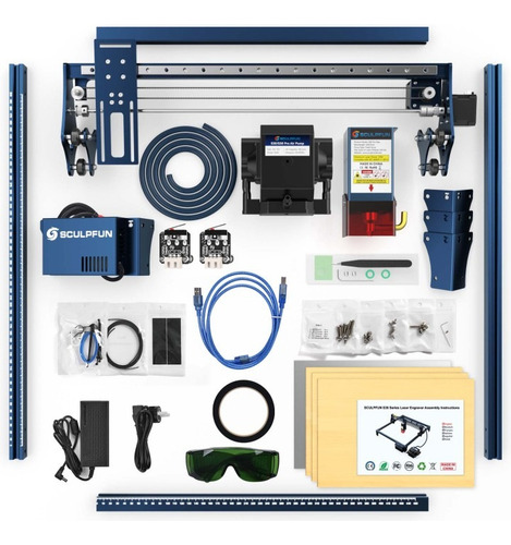 Máquina Grabado Y Corte Láser Sculpfun S30 Pro Max 20w Kit2