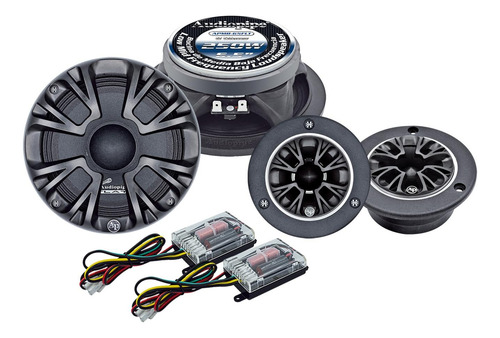 Set De Medios Rango 6.5 Pulgadas 1000w 4 Ohms Audiopipe