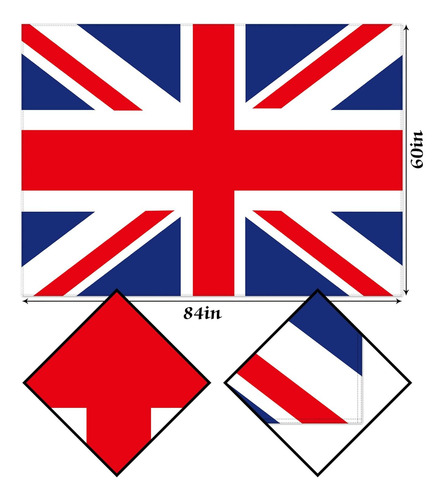 Hafangry Union Jack - Mantel Con Bandera De Gran Bretaña, Re