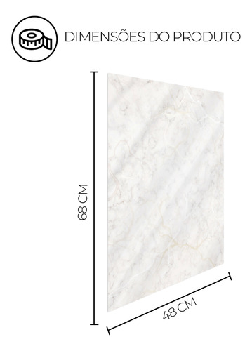 Revestimento De Parede Em 48x68cm Flexível Mármore Branco