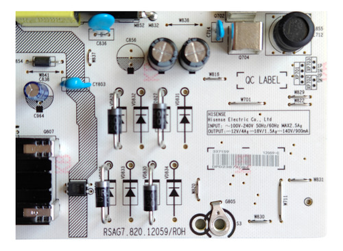 Fuente Hisense Rsag7.820.12059/roh | 70a65h