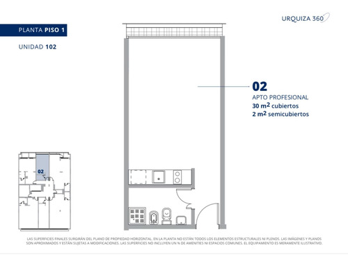Imagen 11 de 28 de Monoambiente De Pozo Amenities Villa Urquiza